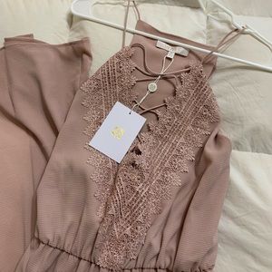 NEW WAYF Blush Maxi Dress